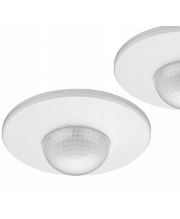 Orno 360° judesio ir buvimo jutiklis, IP20, 2000 W, 3 jutikliai, reguliuojamas diapazonas – 3–20 m, baltas