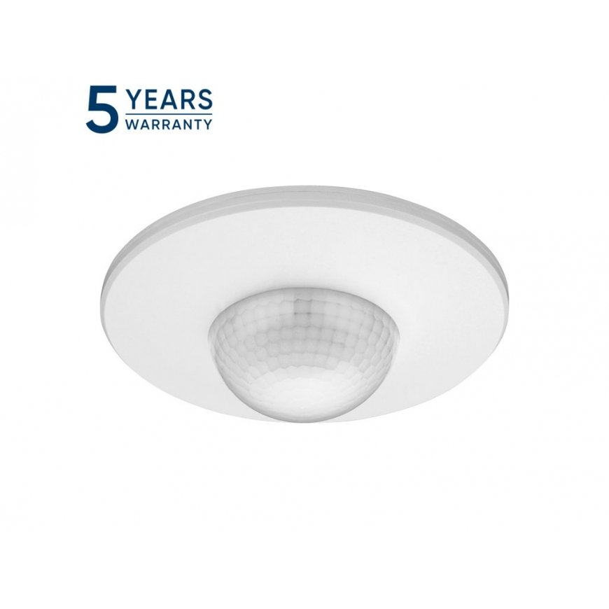 Orno 360° judesio ir buvimo jutiklis, IP20, 2000 W, 3 jutikliai, reguliuojamas diapazonas – 3–20 m, baltas – 2