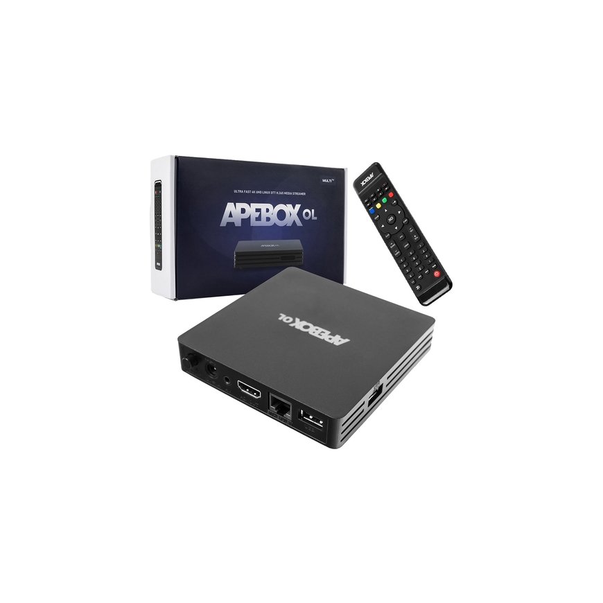APEBOX OL IPTV 4K Stalker Linux M3U uztvērējs