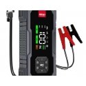 4-in-1 portable jump starter with compressor, LED flashlight, 12 V, 7.2 Ah, 600 A, amio-04674 4-in-1 portable jump starter with compressor, LED flashlight, 12 V, 7.2 Ah, 600 A, amio-04674
