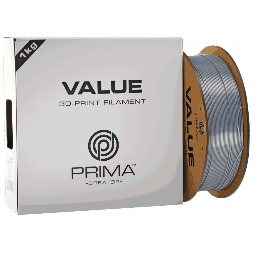 3D Prima 12801 3D printēšanas materiāls Polipienskābe (PLA) Sudrabs 1 kg – 2