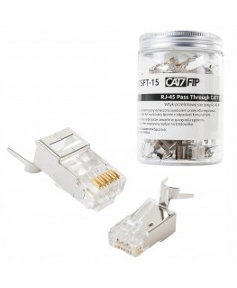 Spacetronik RJ45 liitin cat7 S/FTP PT-RJ457SFT-15 x50
