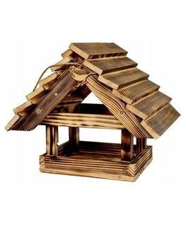 Woodok Paukščių lesyklėlė, solidi dėžė, šildoma, XXL, didelė, skirta sodui.