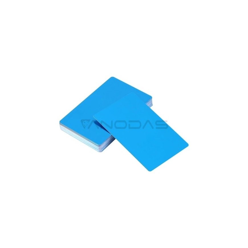 Oem-alumiiniumikortti kaiverrukseen - musta - 54x86 mm - – 2