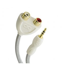 AudioQuest MINI-FLX3.52RCA audio cable 3.5mm 2 x RCA White
