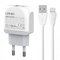 Ldnio Lādētājs USB 20W PD QC3.0 kabelis USB-C Lightning Ldnio Lādētājs USB 20W PD QC3.0 kabelis USB-C Lightning