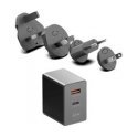 „Spacetronik SR105 4-in-1 GaN 65W“ USB ceļojumu adapters „Spacetronik SR105 4-in-1 GaN 65W“ USB ceļojumu adapters