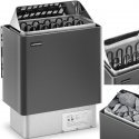Uniprodo Электрическая печь для сауны 8-12 м3 до 110C 400 V 8 кВт черно-серебристая
