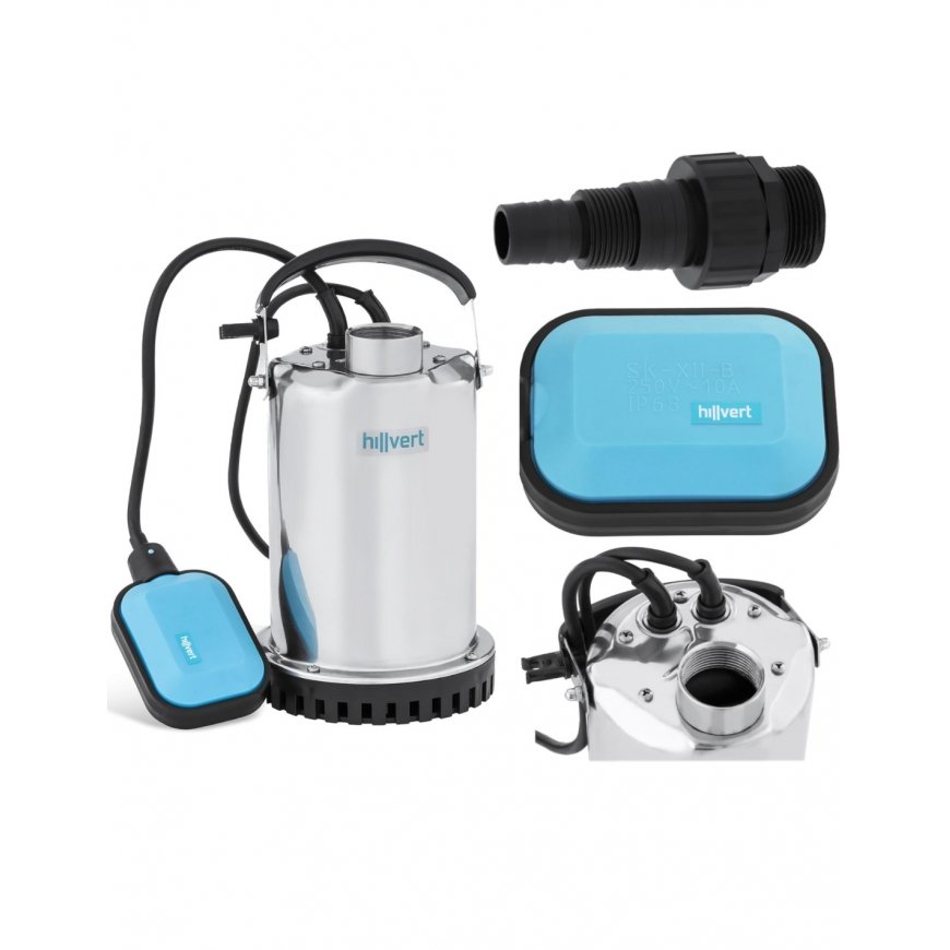 Hillvert Panardinamas sodo siurblys, roostevaba teras, 400W, 7000l/h, kuni 8m – 2