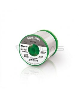 Lydmetalis Sn97Cu3 3.00mm 250g be fliuso Stannol
