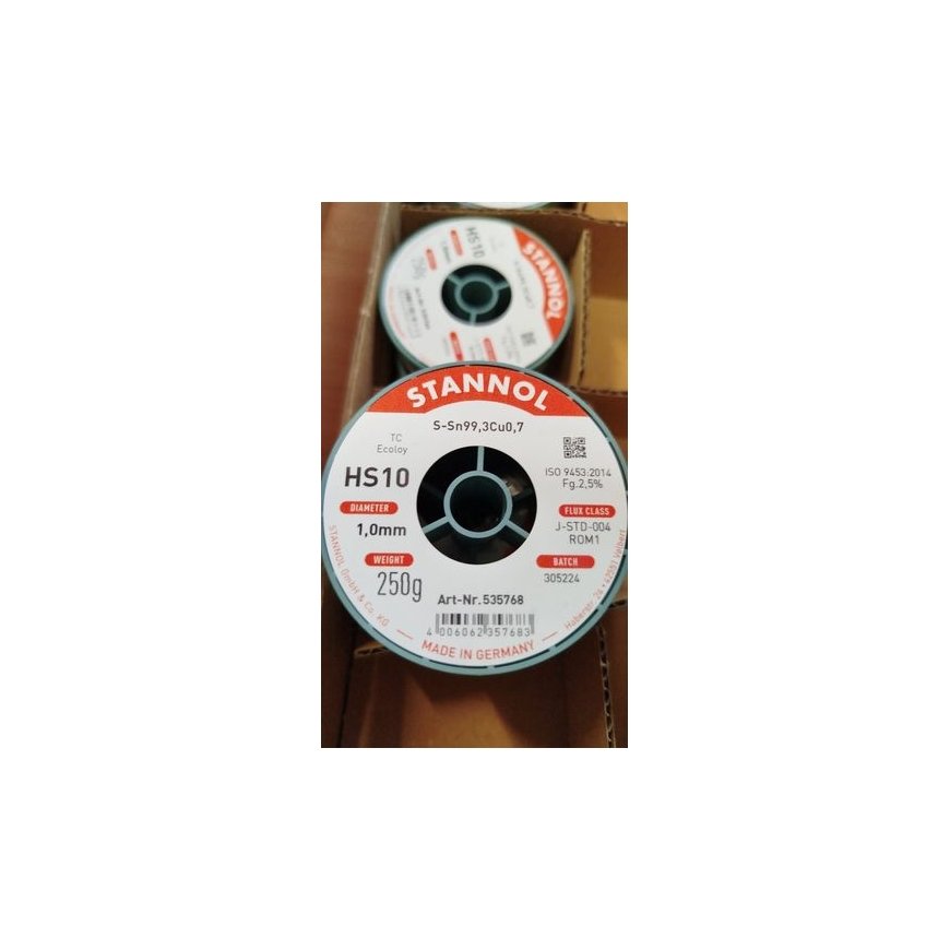 Lydmetalis Sn97Cu3 3.00mm 250g be fliuso Stannol – 2