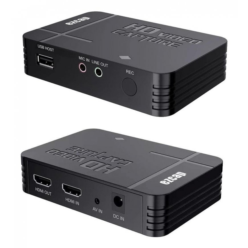 ezcap EZCAP288 Digitālais videomagnetofons (DVR) Melns