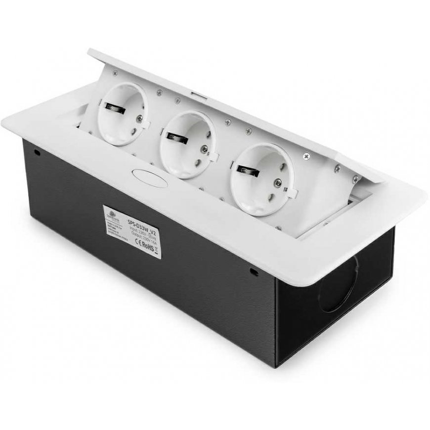 Retractable countertop socket Spacetronik SPS-D33W V2