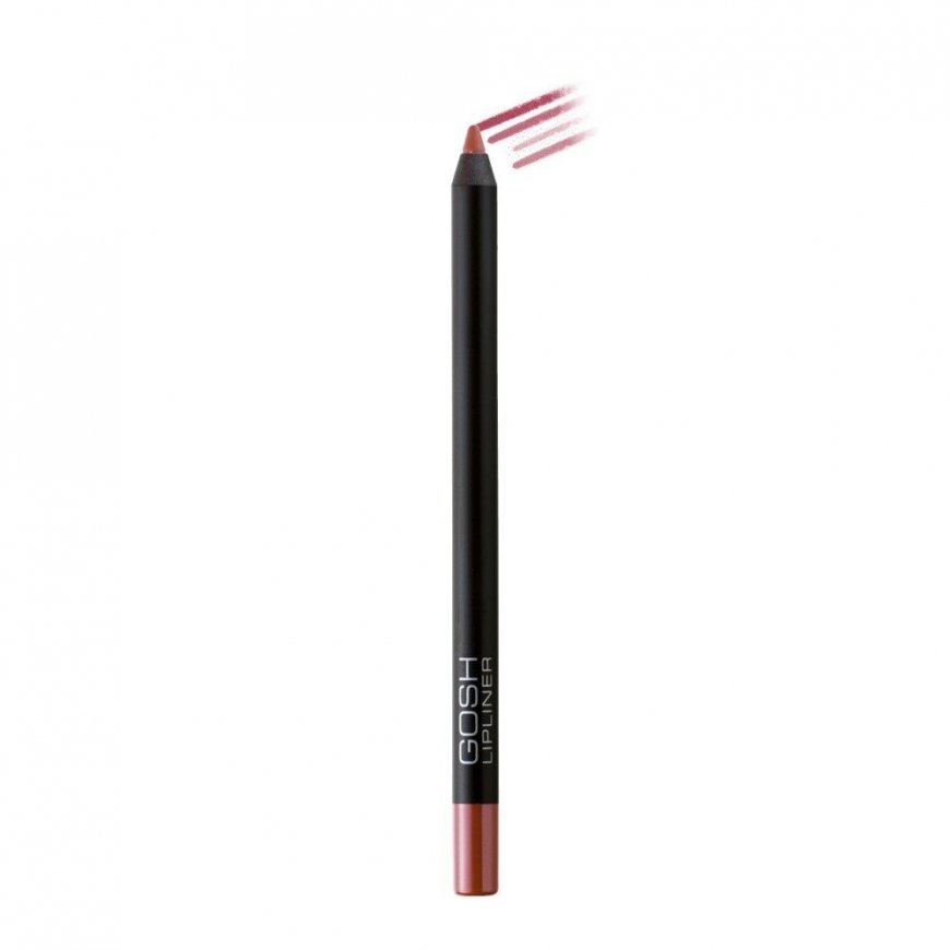 Gosh Vandeniui atsparus lūpų pieštukas „Velvet Touch“ 002 Antique Rose 1.2g