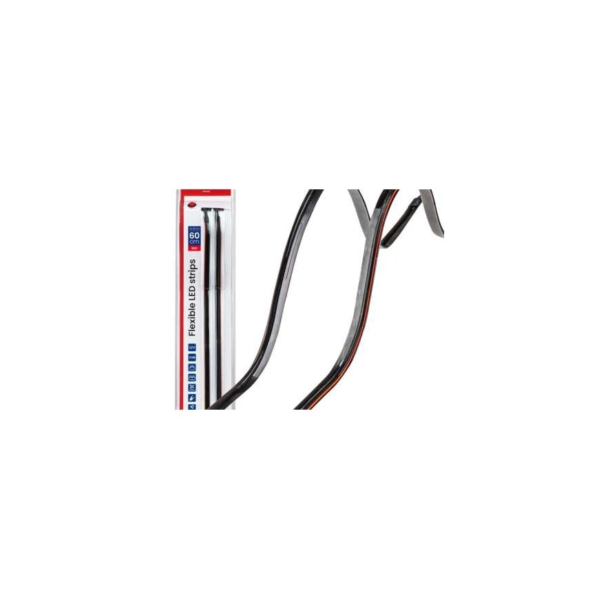Red Side LED Strips for Car 2x30cm 12v amio-04576 – 2