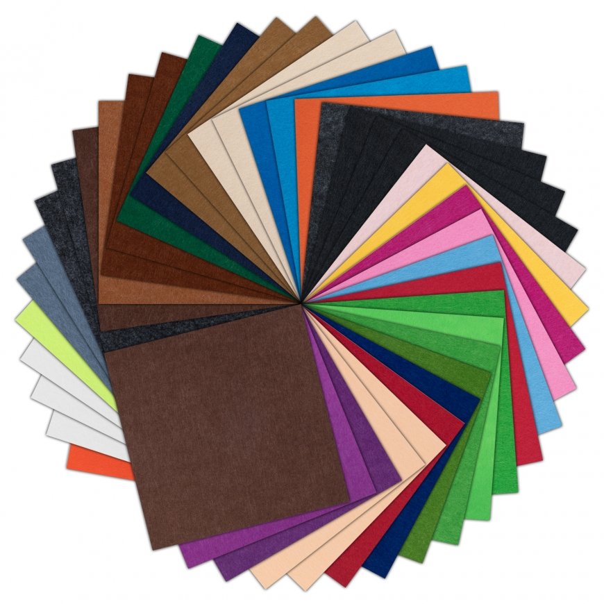 LOKLiK Felt Sheet Set 1.0 mm – Mixed Colors – 42 pcs per pack