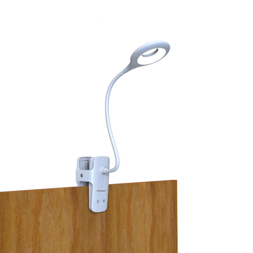Mini Wozinsky Wireless LED Reading Lamp with Clip + USB-C Cable – 3