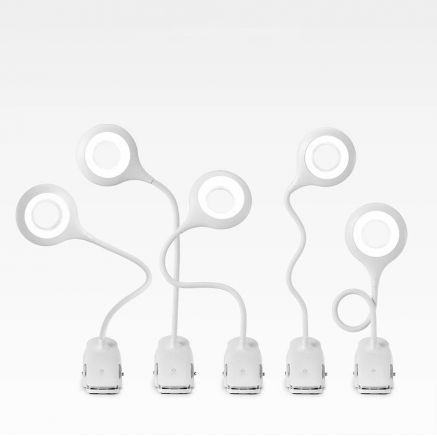 Mini Wozinsky Wireless LED Reading Lamp with Clip + USB-C Cable – 5