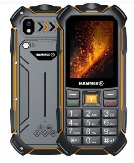 HAMMER Boost 2 LTE 6,1 cm (2.4") 241 g musta, Keltainen Iskunkestävä puhelin