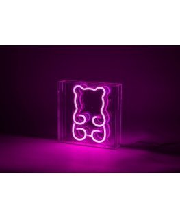 Fuj:tech Neon Teddy Lamp