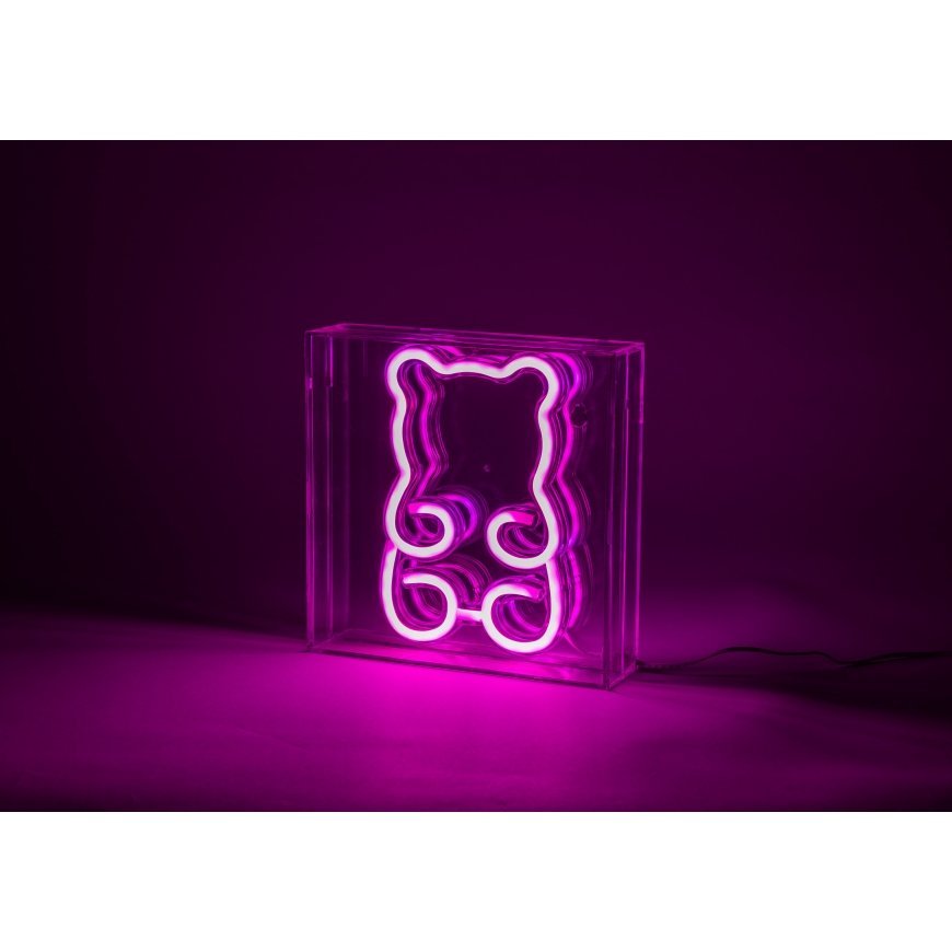 Fuj:tech Neon Teddy Lamp