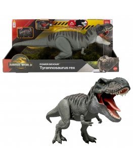Jurassic World Rebirth Power Devour Tyrannosaurus Rex Dinosaur Figure, Constant Chomp Lights & Sound