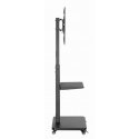 Gembird TVS-75S-02 TV floor stand with caster wheels, 37" - 75", black Gembird TVS-75S-02 TV floor stand with caster wheels, 37" - 75", black