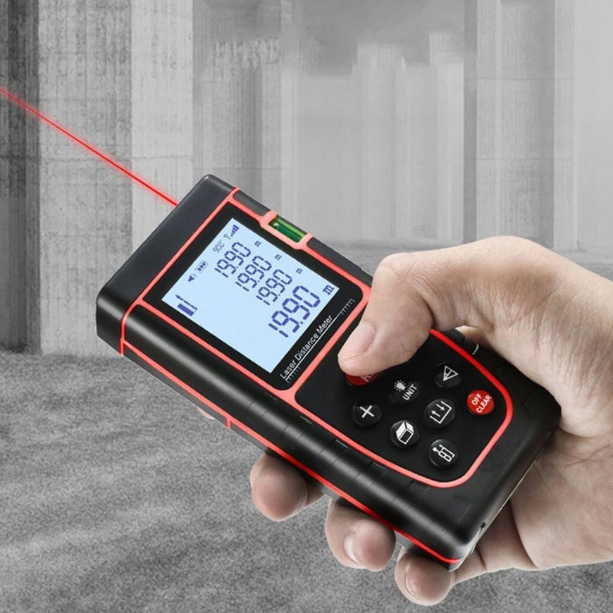 Retoo Laser Distance Meter, Level, Memory, 40 m