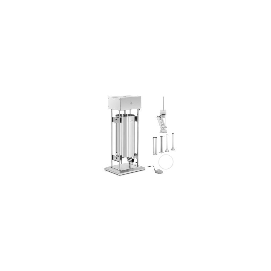 Royal Catering Electric Vertical Sausage Stuffer, 4 Funnels, 30 L, 400 W