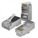 Qoltec 54554 juhtmepistmik RJ45 Hõbe Qoltec 54554 juhtmepistmik RJ45 Hõbe