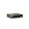 Tenda TEG1105P-4-63W-EU verkkokytkin Gigabit Ethernet (10/100/1000) Power over Ethernet -tuki Harmaa Tenda TEG1105P-4-63W-EU verkkokytkin Gigabit Ethernet (10/100/1000) Power over Ethernet -tuki Harmaa