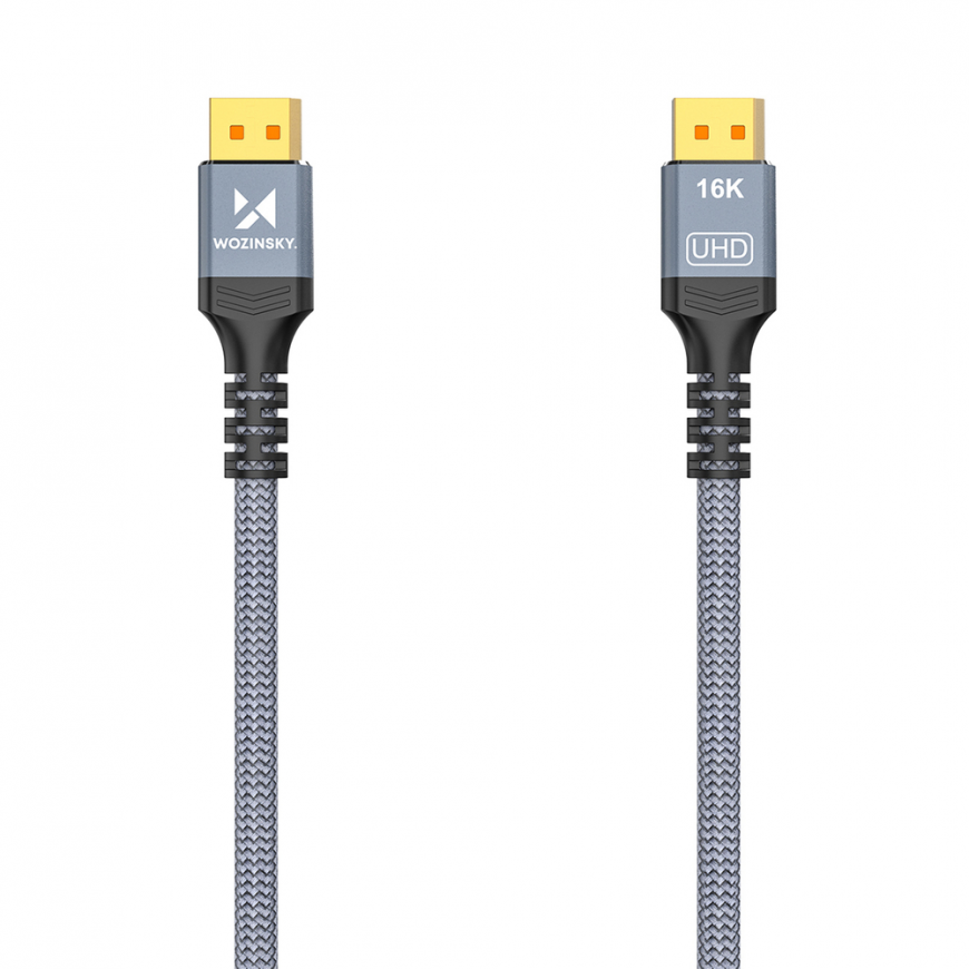 Wozinsky WPS-16AYL3S DisplayPort 2.1 Cable VESA Certified 80 Gb|