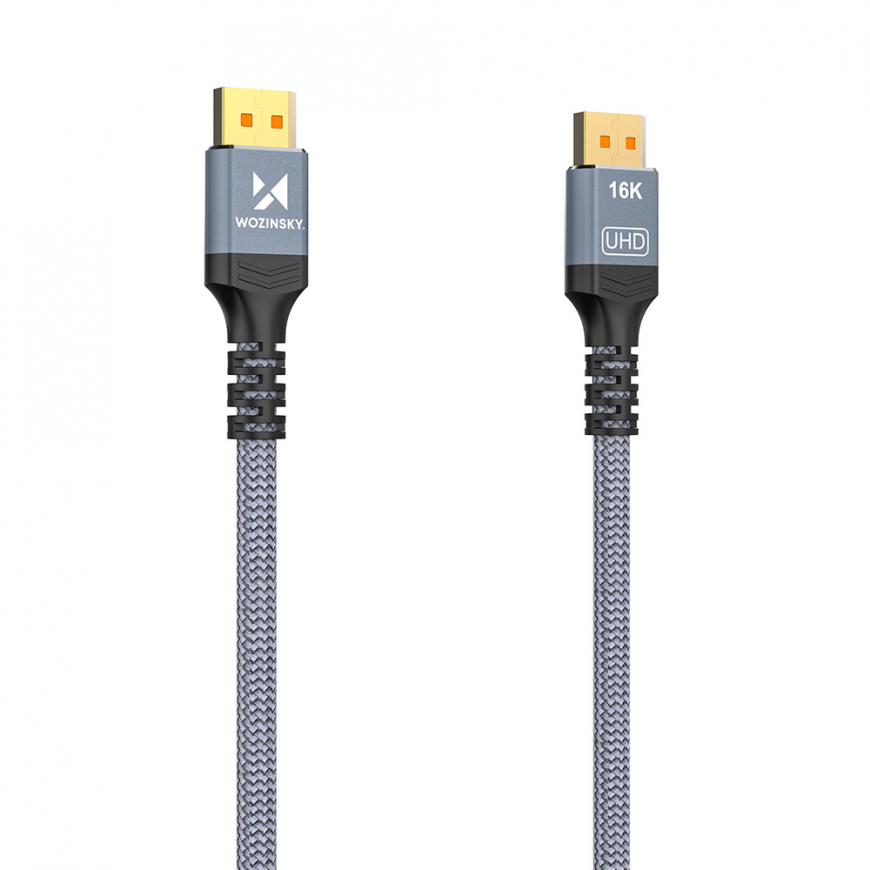 Wozinsky WPS-16AYL3S DisplayPort 2.1 Cable VESA Certified 80 Gb| – 3