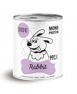 PAKA ZWIERZAKA Pepe Rabbit - влажный корм для собак - 800 г