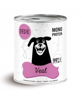 PAKA ZVĒRA Pepe Veal - mitrā suņu barība - 800g