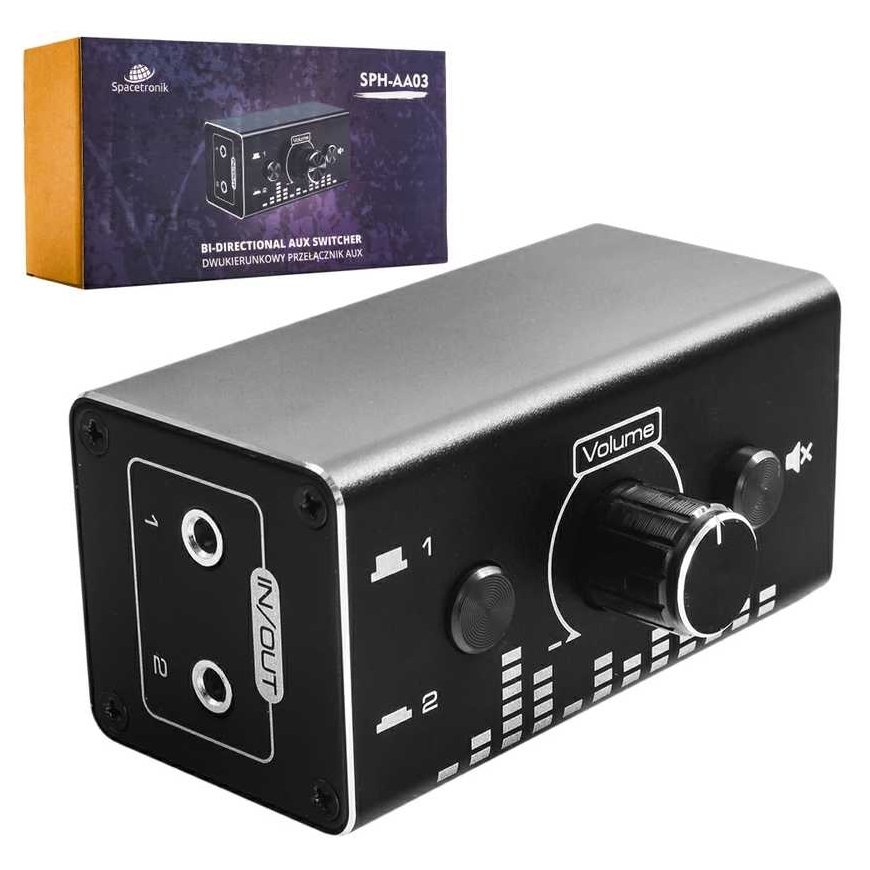 Spacetronik 3,5 mm SPH-AA03 kahekordne Hi-Fi Aux ühendus