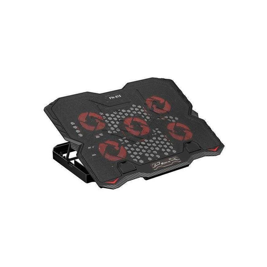 XTRIKE ME Kandesign Cooling Pad koos sisseehitatud telefonihoidjaga FN-813 Must