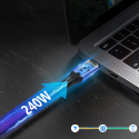 Wozinsky WPS-UY41S USB-C Thunderbolt 4 Cable 240W 1m 4K - Black Wozinsky WPS-UY41S USB-C Thunderbolt 4 Cable 240W 1m 4K - Black