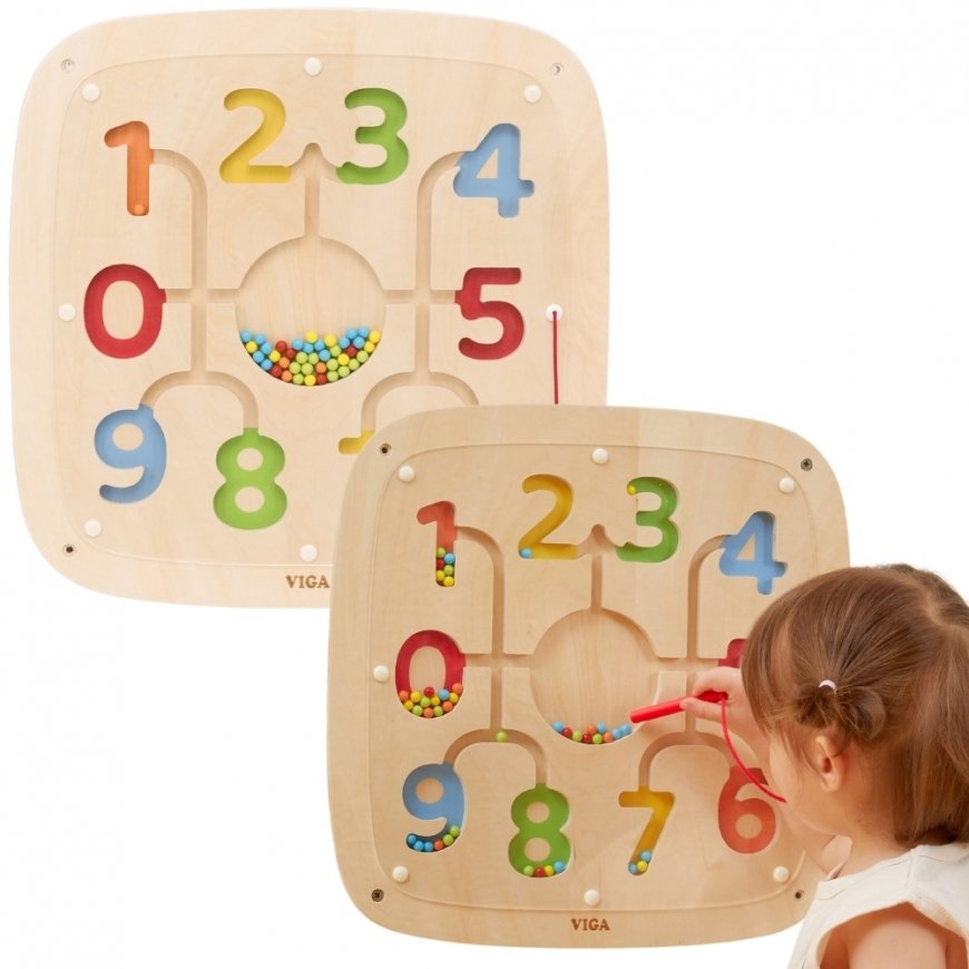 Viga Toys VIGA Wooden Sensory Manipulative Board Counting Learning Sorter – 2