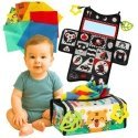 Montessori Sensory Toy "Chusteczek Box" with Mat 2in1 Montessori Sensory Toy "Chusteczek Box" with Mat 2in1