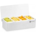 Royal Catering Polypropylene Bartender Containers for Beverage Accessories, 4 pcs. + Case Royal Catering Polypropylene Bartender Containers for Beverage Accessories, 4 pcs. + Case
