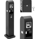 Ulsonix Ashtray with Waste Bin 10.8 L - Dark Gray Ulsonix Ashtray with Waste Bin 10.8 L - Dark Gray