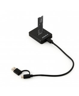 Gembird DD-U3M2 tallennusaseman telakointiasema USB 3.2 Gen 1 (3.1 Gen 1) Type-C musta