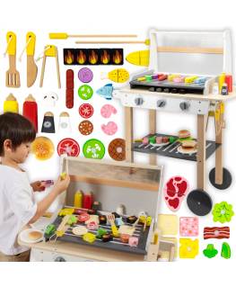 Viga Toys VIGA Koka BBQ Grila komplekts