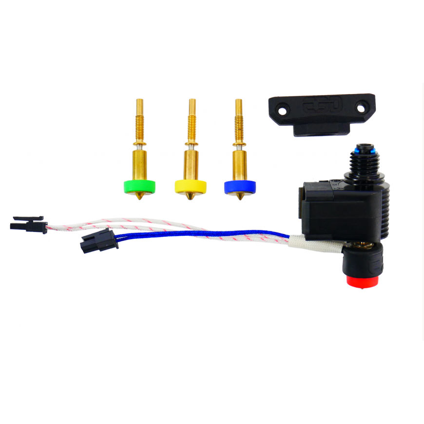 E3D Revo™ Micro Hotend with LGX adapter - 24V - fully loaded nozzle set