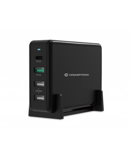 Conceptronic OZUL 4-Port 65W USB PD Desktop Charger