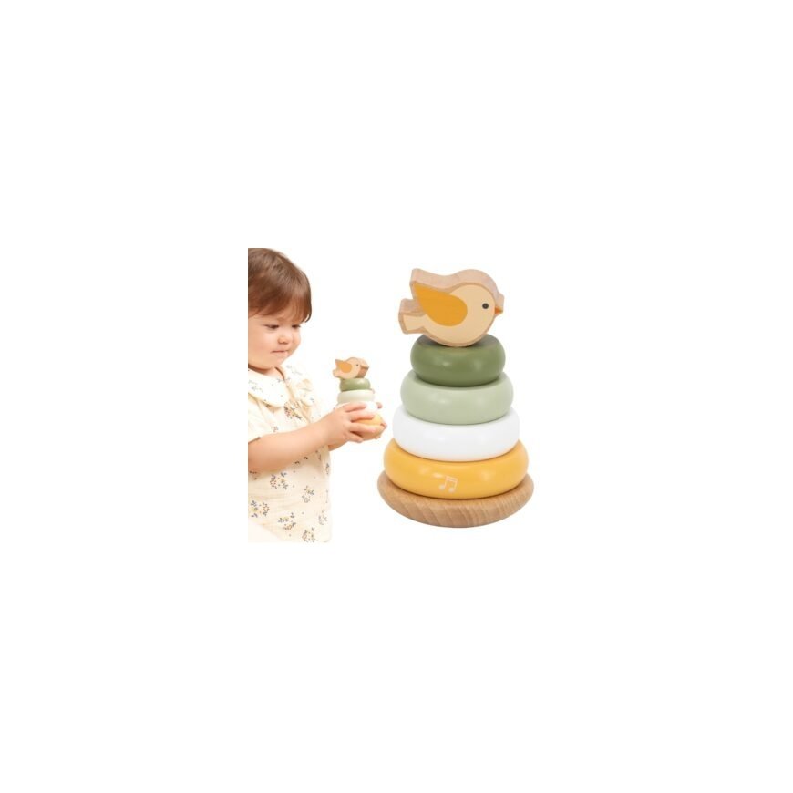 Viga Toys VIGA PolarB Wooden Educational Pyramid - Bird
