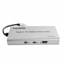 Адаптер Spacetronik USB-C с HDMI KVM 100W 4K 60Hz SPU-M17 Адаптер Spacetronik USB-C с HDMI KVM 100W 4K 60Hz SPU-M17