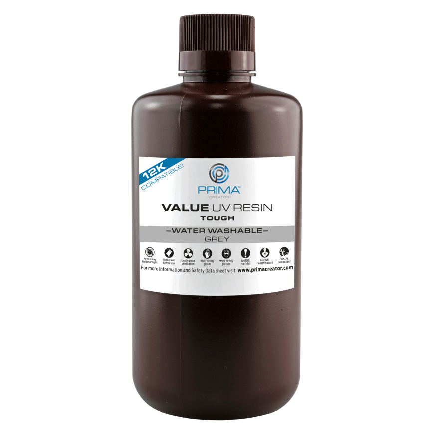 PrimaCreator Value Tough (ABS Like) veekindel UV vaigud - 1000 ml