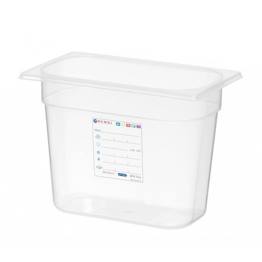 Polypropylene container GN 1/4 height 150 mm - Hendi 880364
